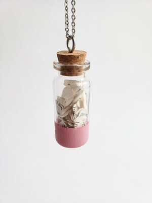 Wish Jar Bookish Necklace - image2